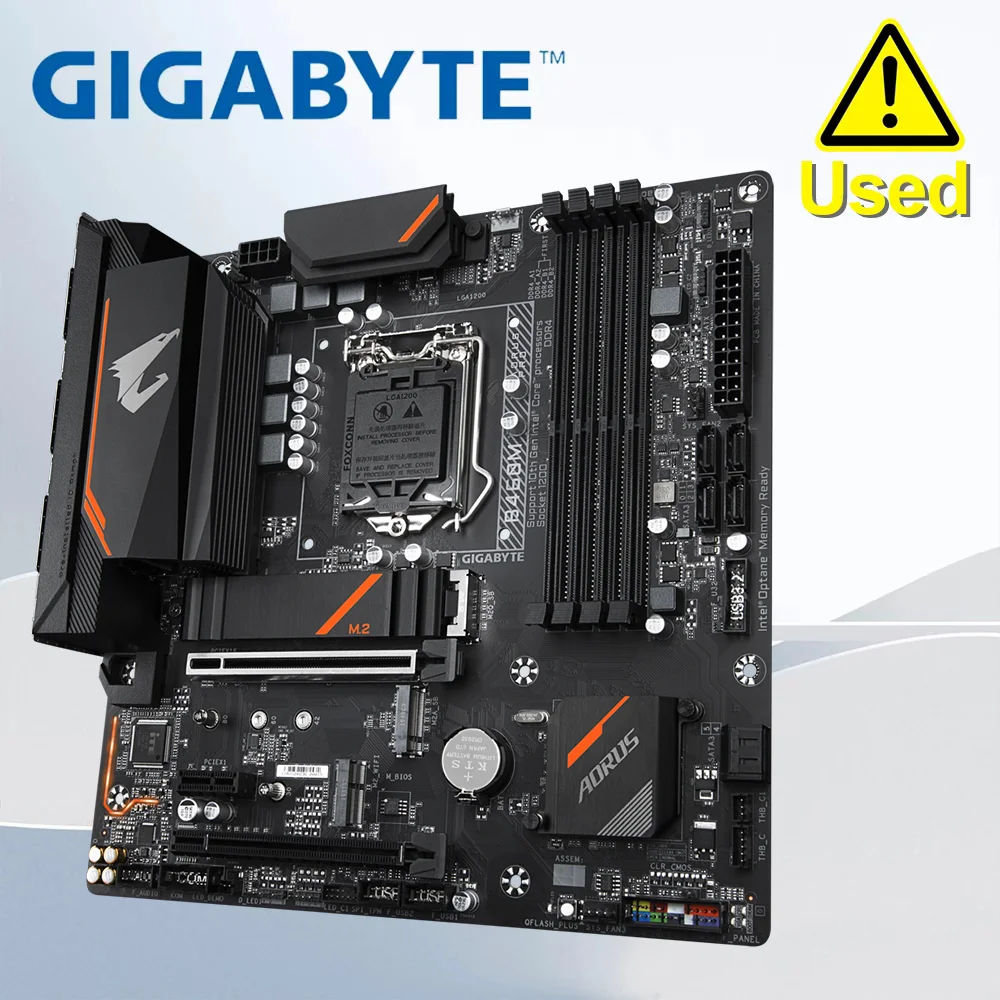GIGABYTE  B460M AORUS PRO PCI-E 3.0 24.4×24.4cm 1×Display Port 1×HDMI  128GB  1×DVI