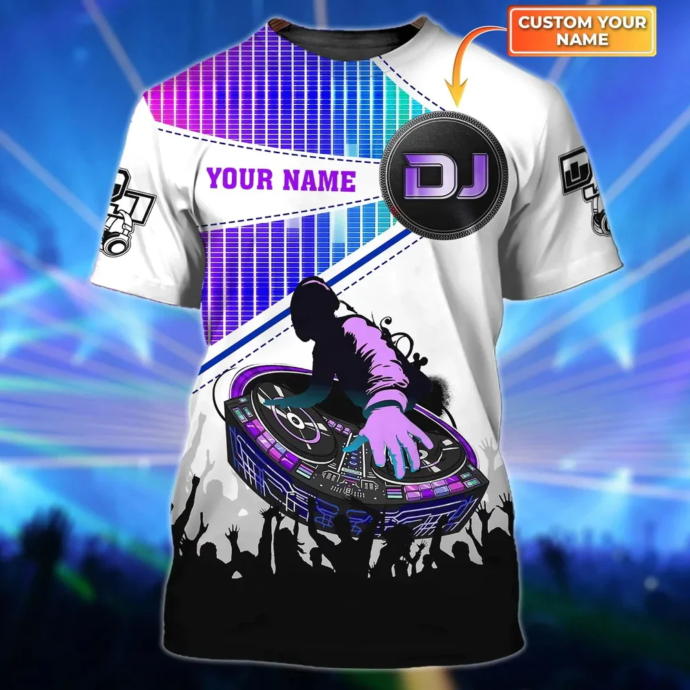 PLstar Cosmos Newest Summer Men's Music T-shirt DJ Live disco Personalized Name 3D Printed t shirt Unisex Hip Hop Tops DW145