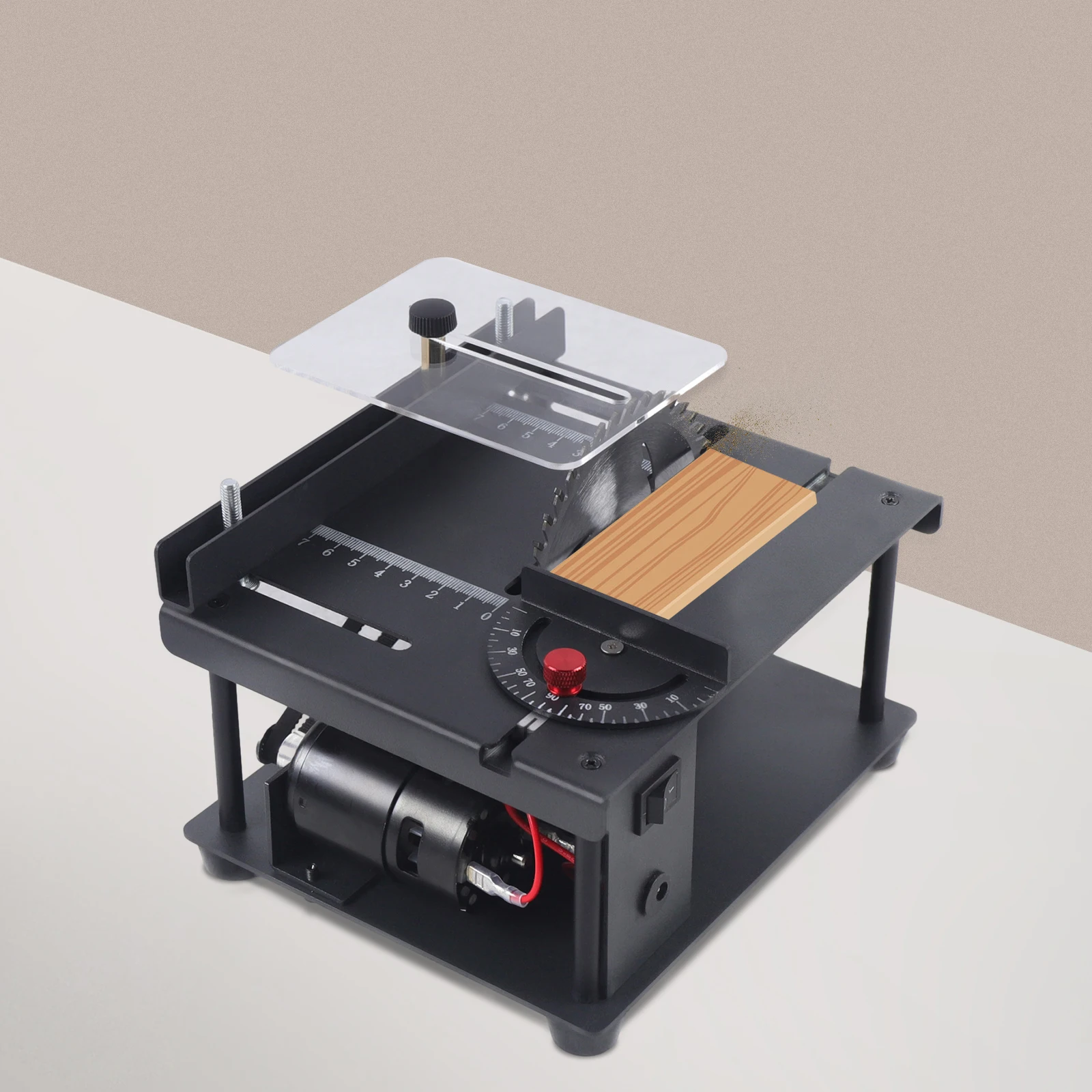 200W Cutting Tool Machine Mini Table Saw Multi-Functional Cutting Bench Suitable for Hardware Shops, Jewelry Shops, Factories