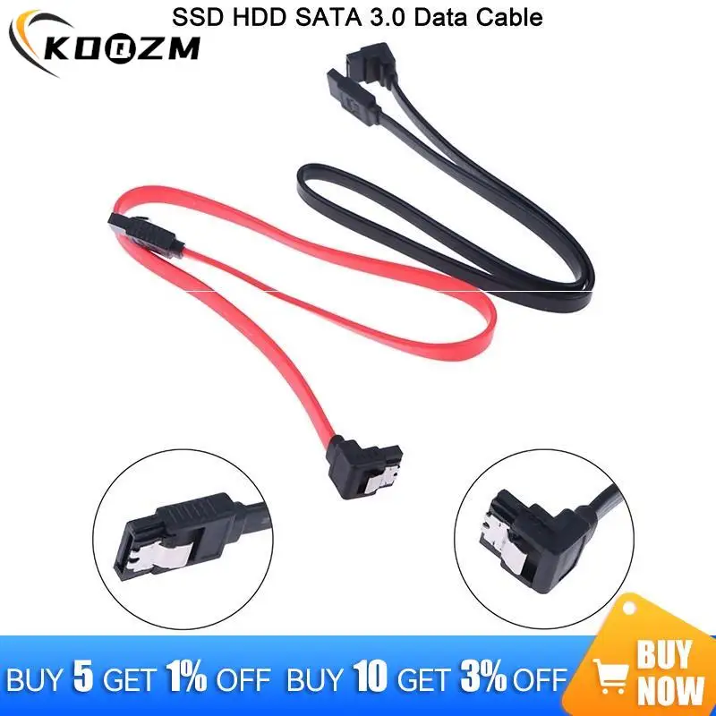 1PC SSD HDD SATA 3.0 III Data Cable To SSD HDD Hard Disk Drive Cord Sata3 Straight Right Angle6Gb/s For MSI Gigabyte Motherboard