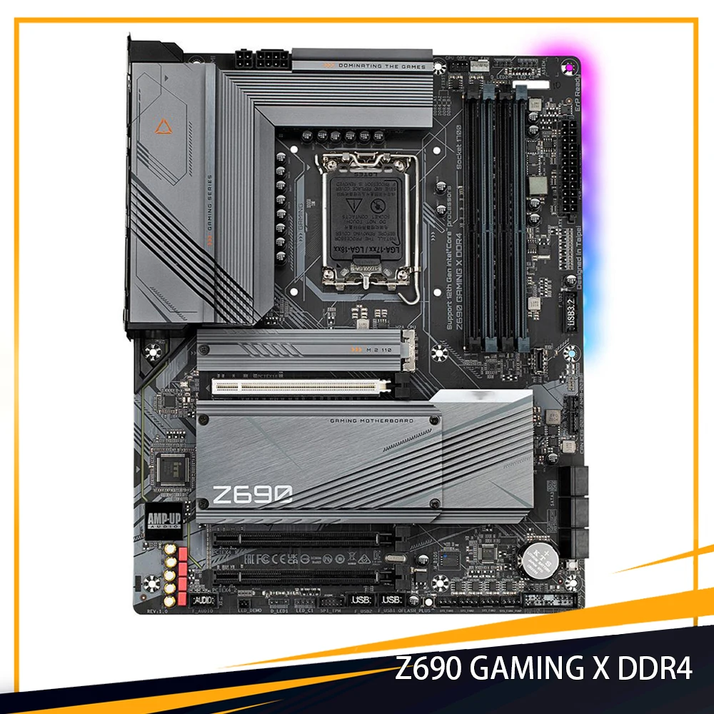 

Z690 GAMING X DDR4 для Gigabyte Z690 LGA 1700 DDR4 128 ГБ PCI-E 5,0 ATX настольная материнская плата