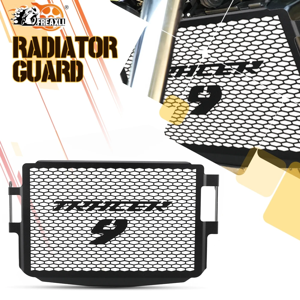 

Для YAMAHA TRACER 9/GT/GT +/Y-AMT 2025 2026 2027 мотоциклетная решетка радиатора, защитная крышка с ЧПУ, алюминиевый щиток резервуара для воды