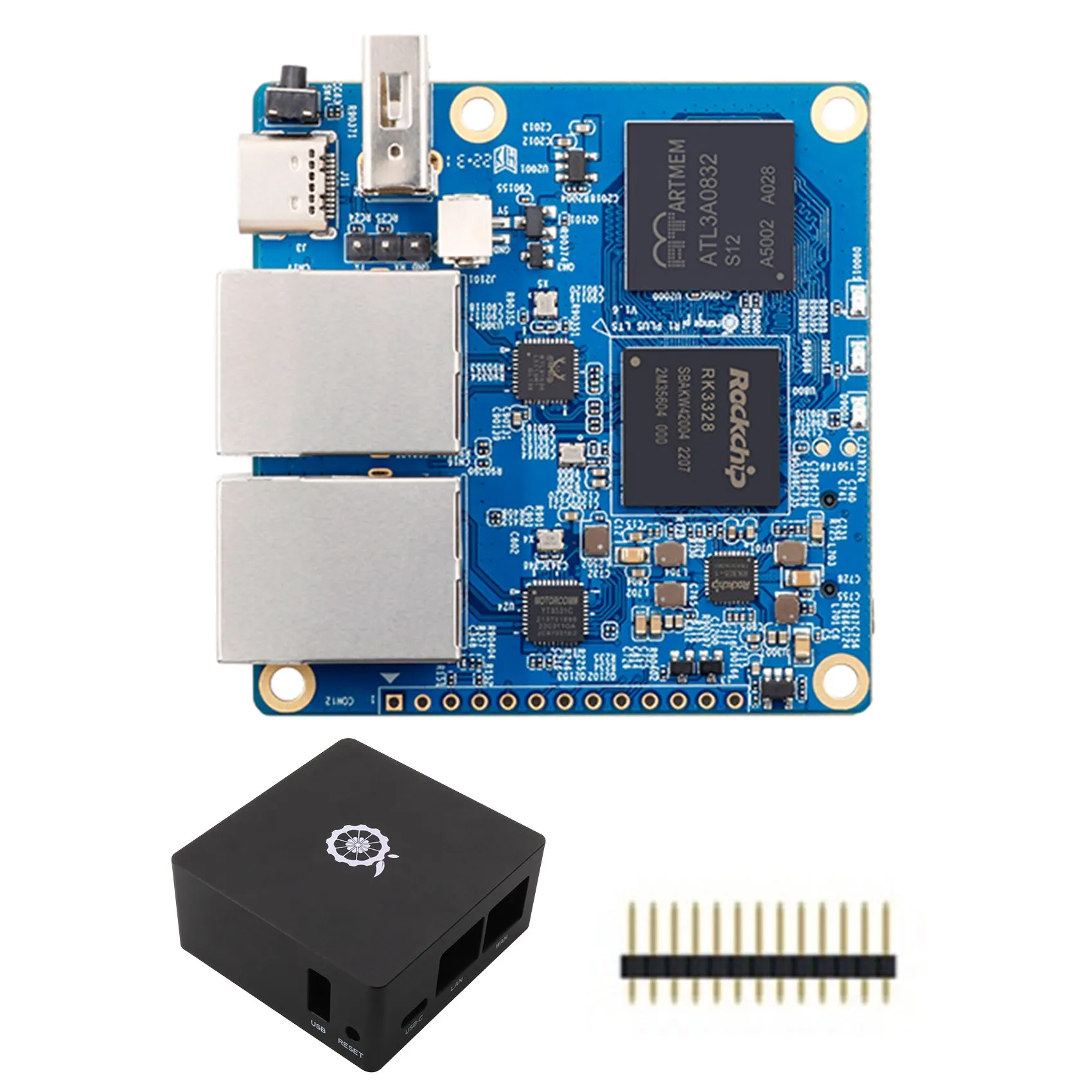 

For Orange Pi R1 Plus LTS Development Board+Case 1GB DDR3 Rockchip RK3328 Open Source Run Android9/Ubuntu/OpenWRT OS