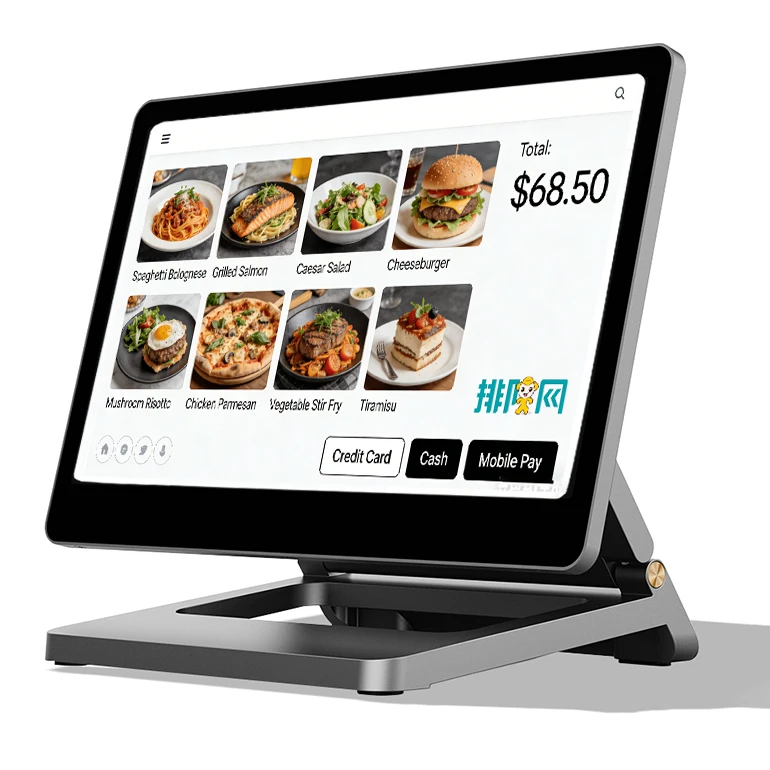 Restaurant Ultra-Thin All In One Touch Pos System For Retail Shop Supermarket With WIFI Cash Register Machine
