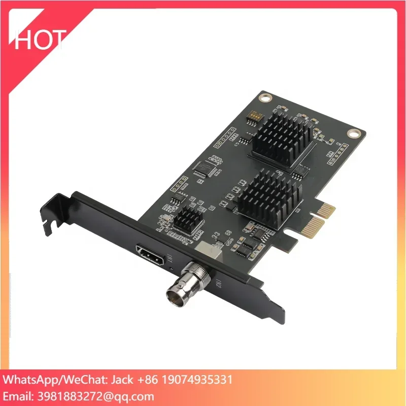 IOCREST 2 Channels SDI+Hd Mi Compatible HD PCIe Capture Card Switch Game Live Broadcast PS4/NS Camera SLR 4k Recording Vmix