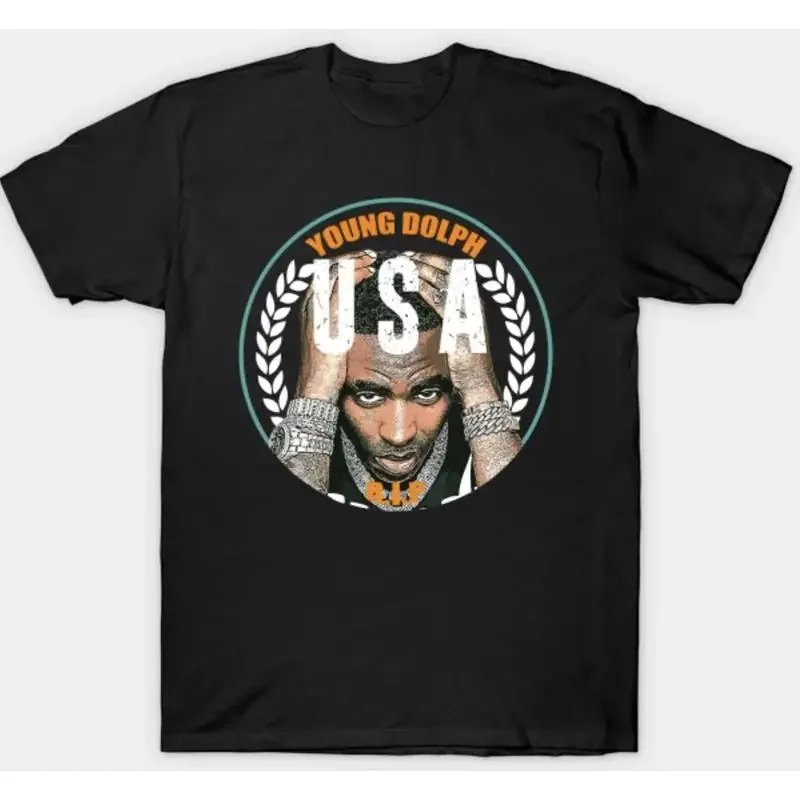 Young Dolph Usa T Shirt Adult Small 3Xl Xxxl Black Fan Art