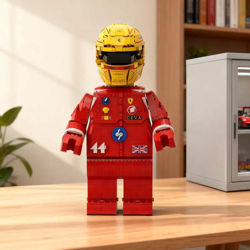 2393pcs MOC Lewis Hamilton Megafigure Fits The Helmet Editions Model Toy Building Blocks Architecture Christmas Gift 3D DIY
