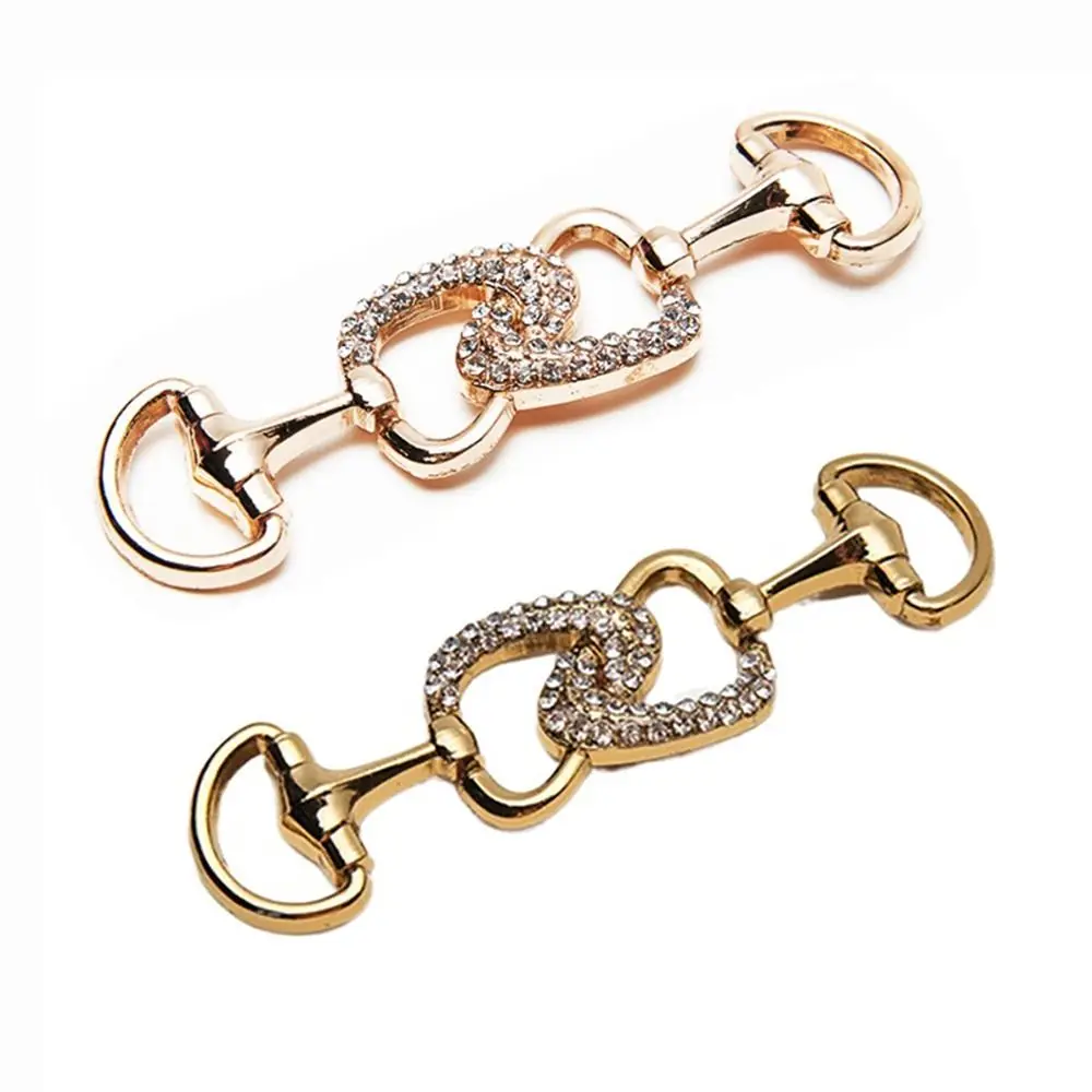 

New Fashion Metal Shoes Buckles Rhinestone Metal Shoe Chain DIY Shoes Bag Shoes