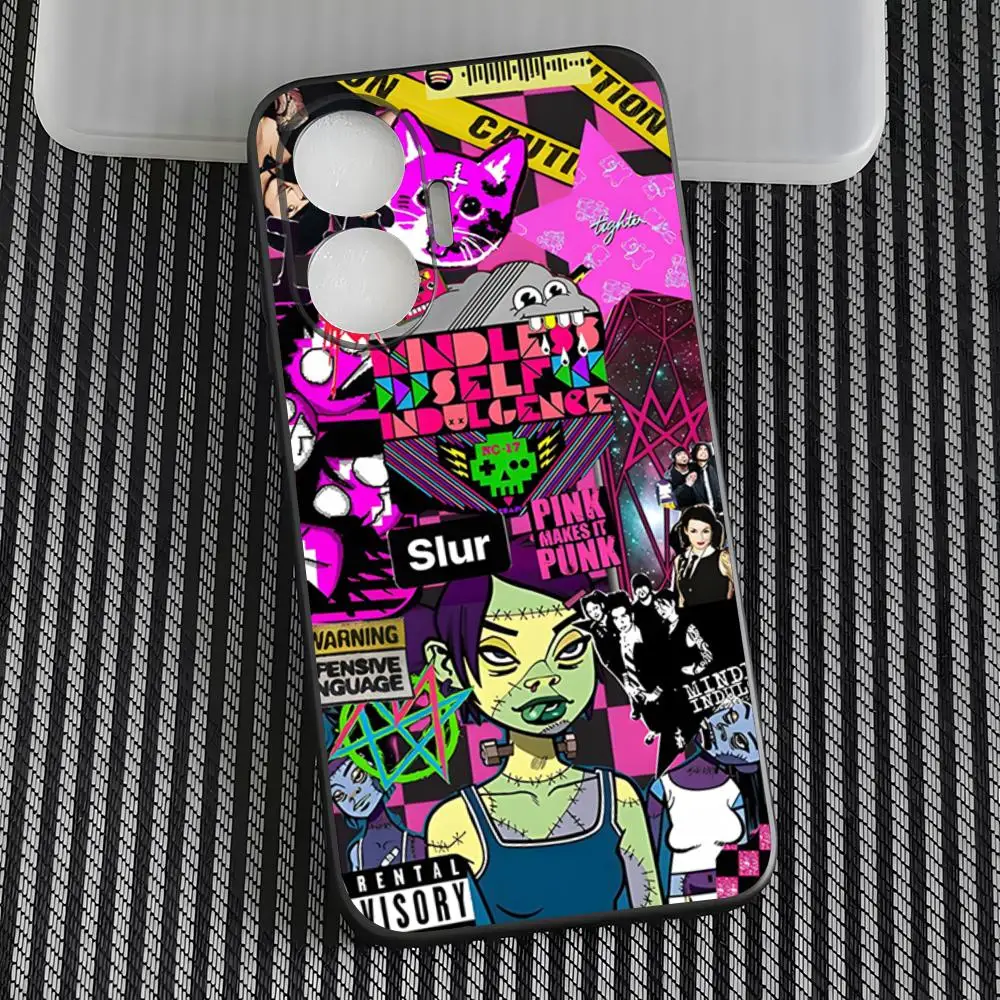 Mindless S-Self I-Indulgence Band Phone Case For Poco M7 Pro M5 M6 M4 F7 F5 F6 X7 Pro X7 X6 X5 X4 M7 X4 GT Back Cover