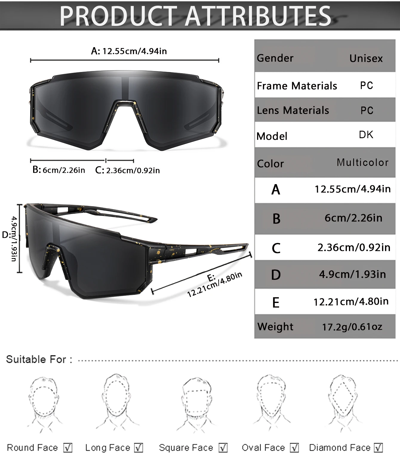 3-8 Year Old Kids Baseball Sunglasses Boys Girls Outdoor Bicycle Glasses UV400 Youth Sport Camping Mtb Bike Kids Eyewear – Detail 2