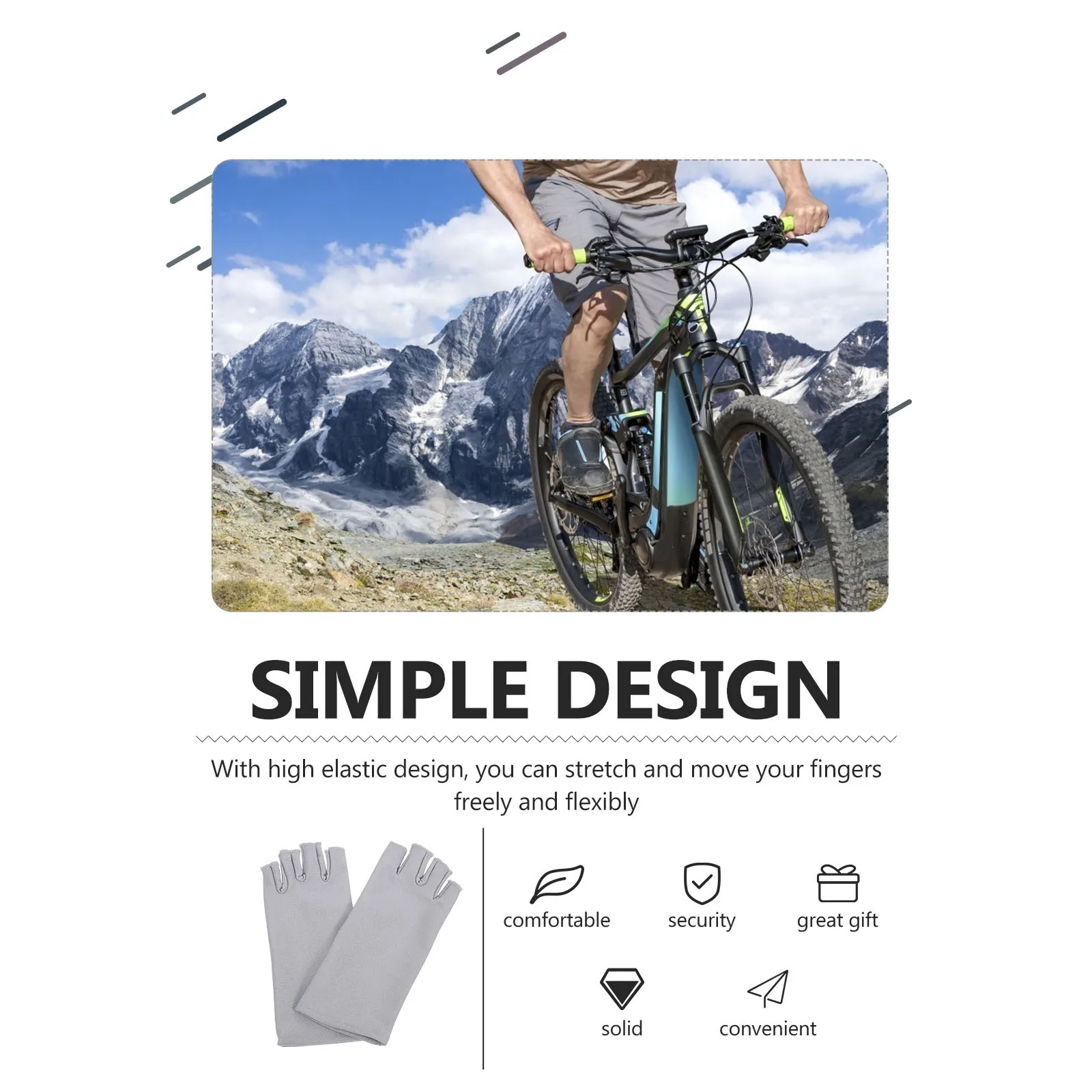 

1Pair Women Fingerless Uv Gloves Half Finger Breathable Outdoor Sun Protection Cycling Driving Gloves Uv Glove