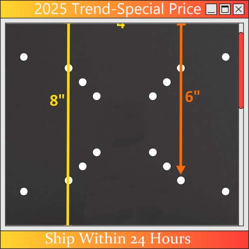 

A61Z Deals VESA Mount Adapter Plate For TV Mounts, Convert 75X75 And 100X100 To 200X200 Mm VESA Patterns, VESA Conversion Plate