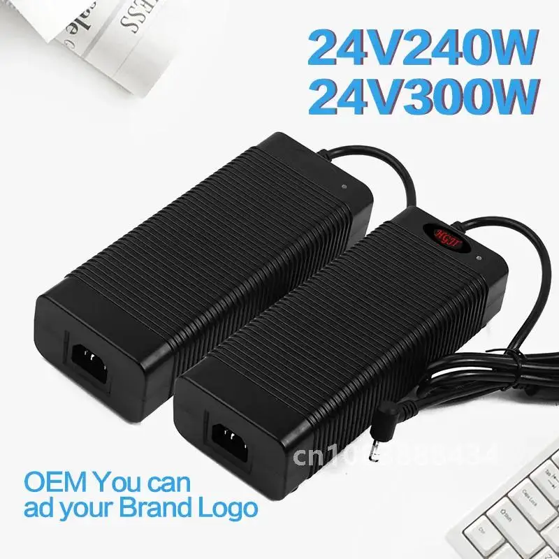 Best Quality 24v 10a 12.5a Power Adapter Supply AC 100V-240V to DC24v 250w 300w AC DC Adaptor with CE