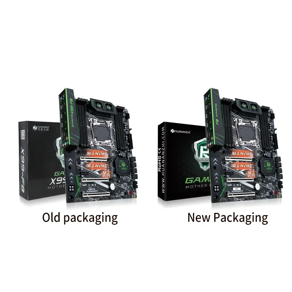 HUANANZHI X99 F8 LGA 2011-3 XEON X99 Motherboard with Intel E5 2680 V4 support DDR4 RECC NON-ECC memory combo kit set NVME