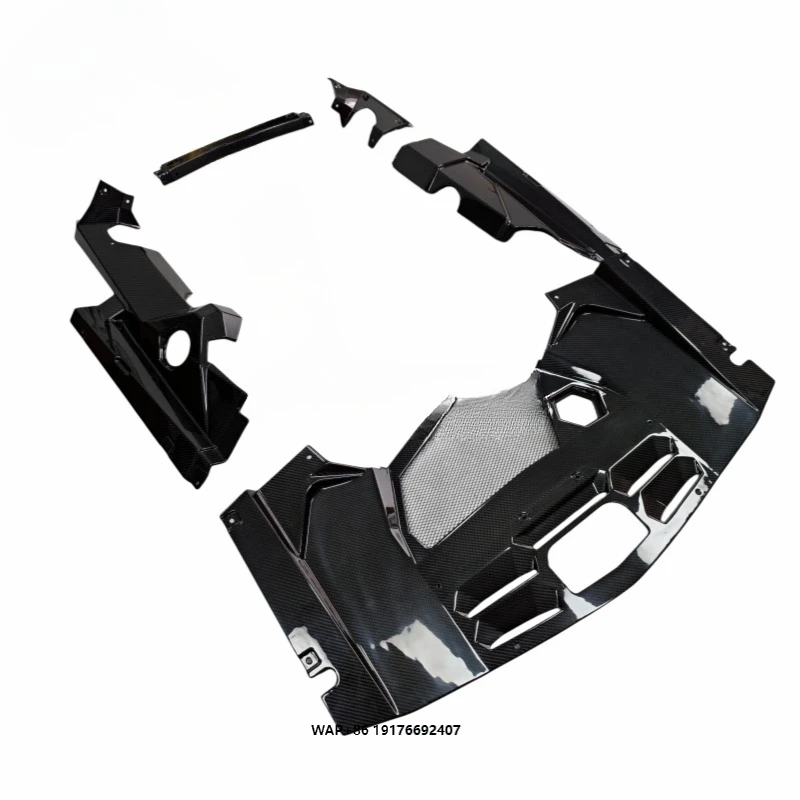 Dry Carbon Fiber Engine Bay Cover Interior Trim Panels for Aventador  Roadster  Concept LP700 LP740 LP750