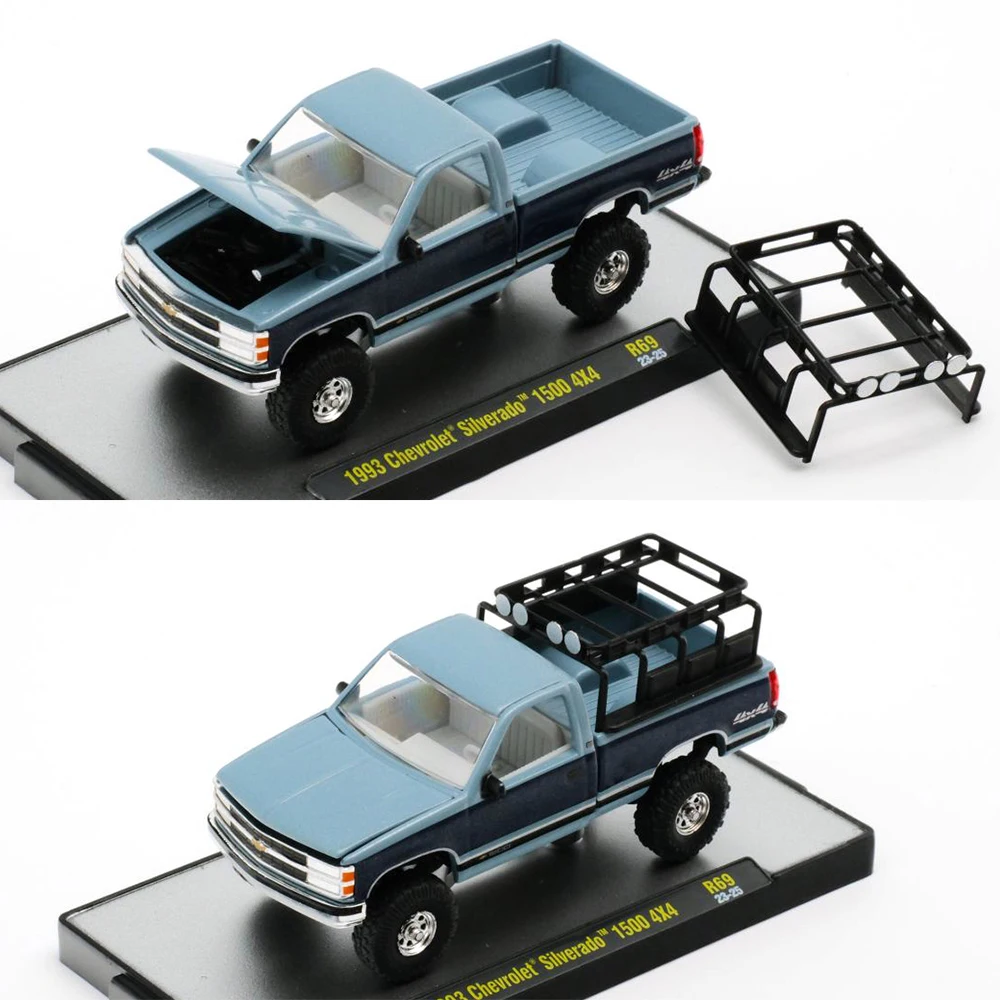 BIN-3 M2 Machine 1/64 Diecasts Alloy Car Ford Bronco Dodge Van Diecasts Station Wagon Vehicle Toy Collection for Hotwheels Boy