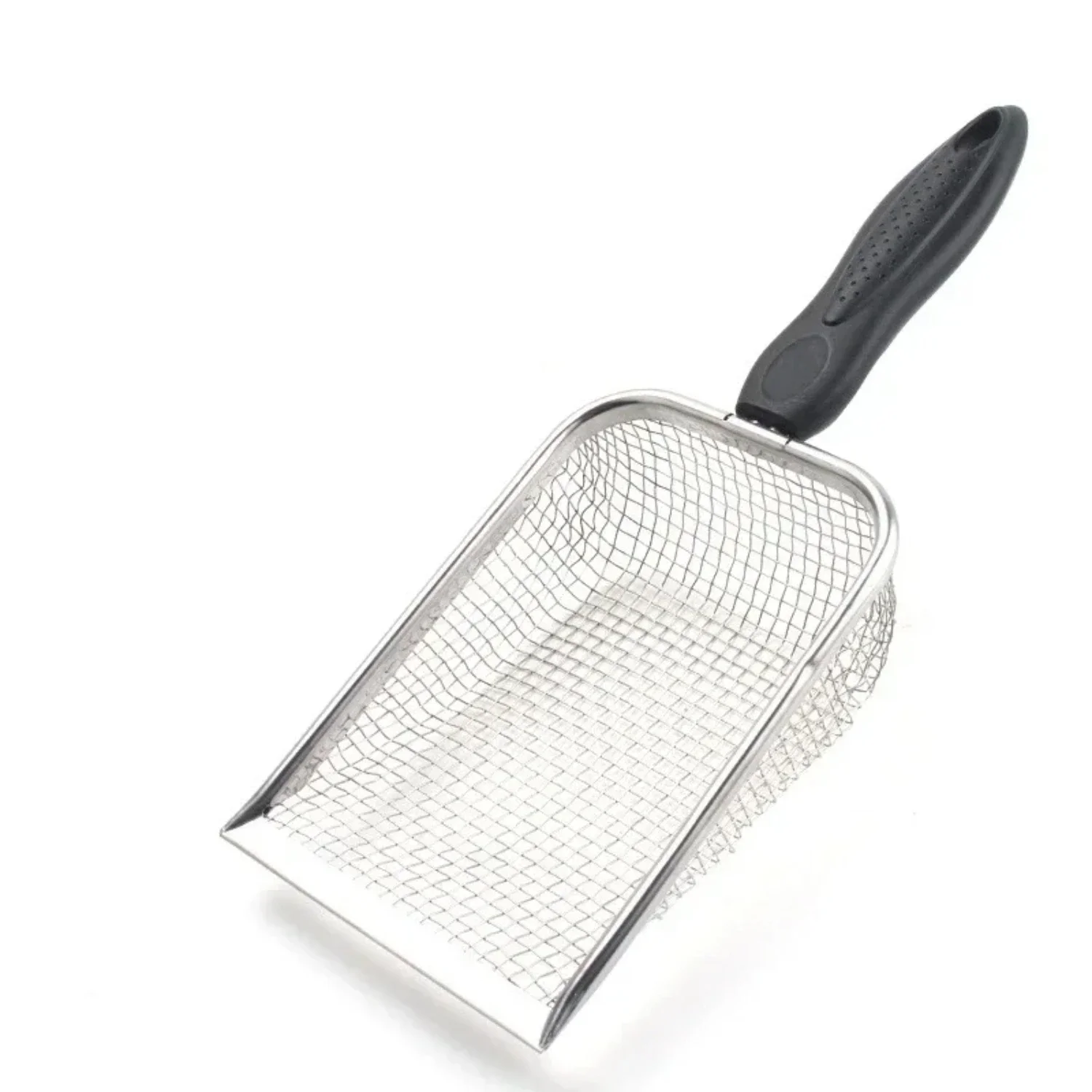 Efficient high-quality long-handled stainless steel pet cleaning tool - Sturdy and reliable metal sand scoop for ultimate conven