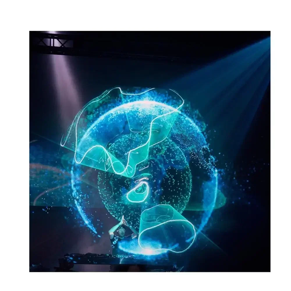 factory outlet 3D Holographic Projection Mesh Screen Holo Gauze Screen For Big Stage Show