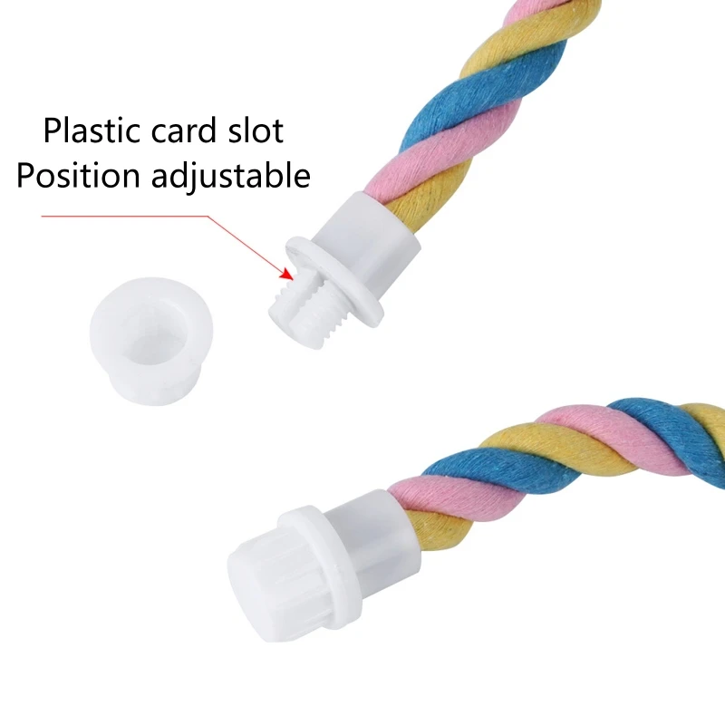 Parrot Climbing Cotton Rope Bird Toy U-shaped Pet Bird Stand Pole Easy Install