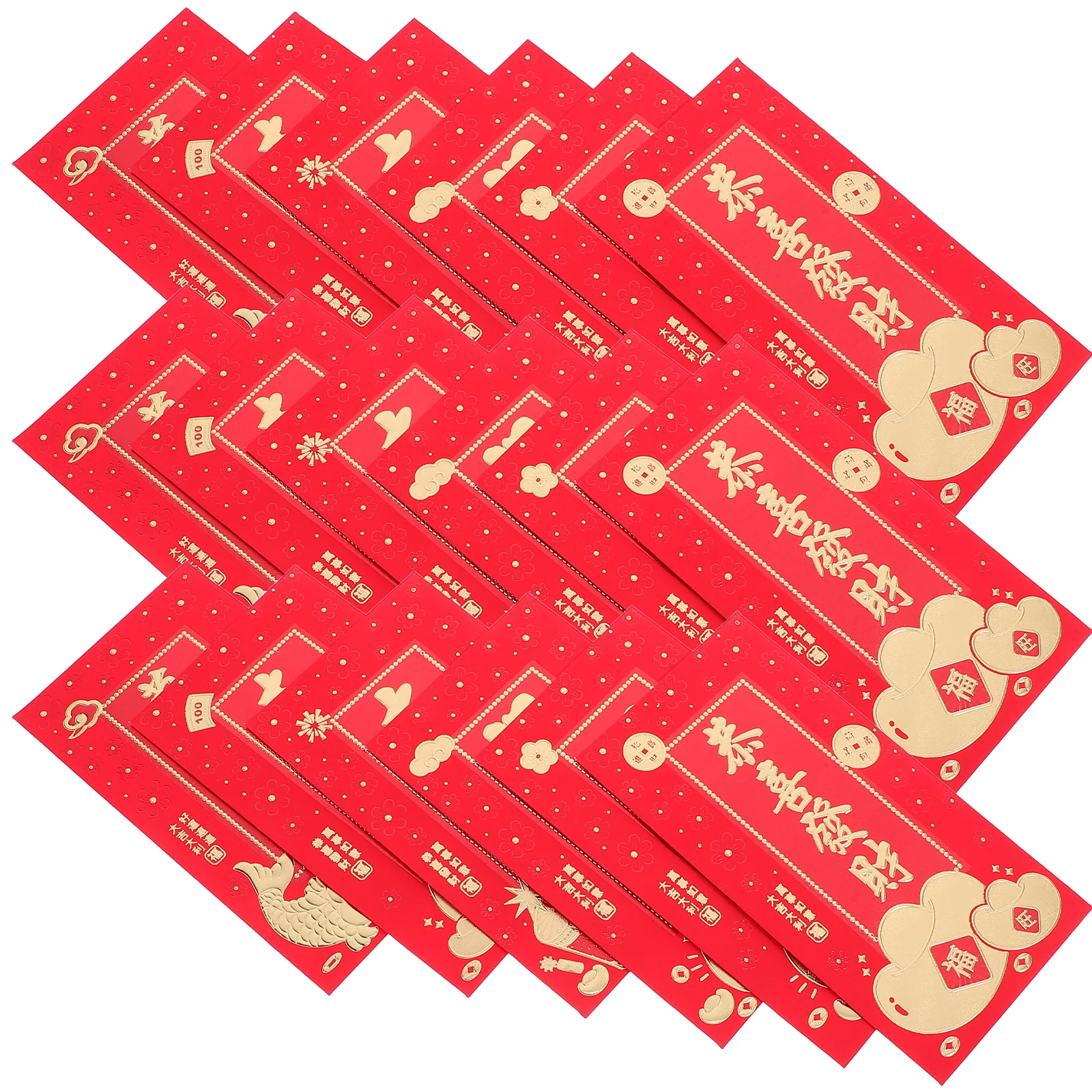 

2025 Red Chinese New Year Traditional Cash Envelopes Spring Festival Paper Red Packets Wedding Lucky Money Envelopes For