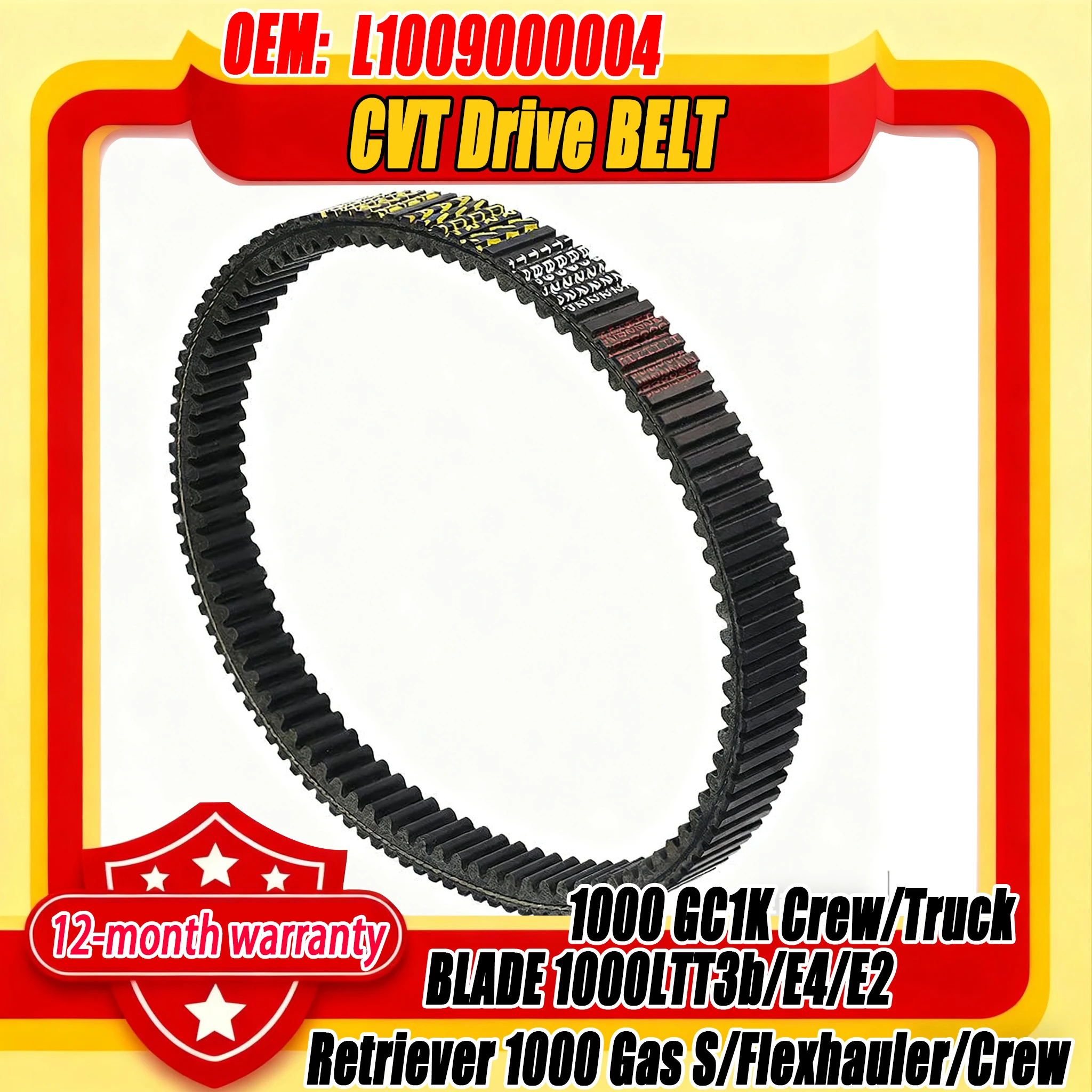 L1009000004 CVT Drive Belt for TGB Blade 1000I LT EFI 1000 V Twin 1000LT T3b E4 E2 ATV 927232 GC1K Crew Truck Retriever 1000