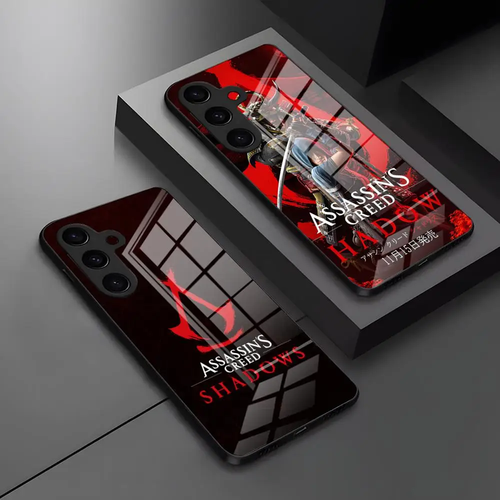 القتلة العقيدة الظلال قضية الهاتف لسامسونج A52 A71 A21 A54 A20 S25 غالاكسي A34 A14 A32 S24 S23 S22 S21 S20 FE غطاء زجاجي #1