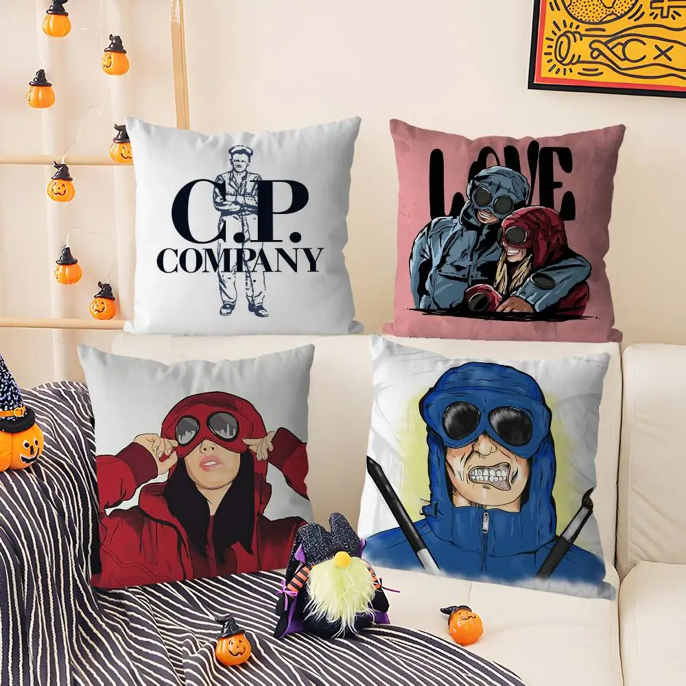 الأزياء C_C و P C_Company كيس وسادة المنزل النوم كرسي الظهر قصيرة أفخم الوجهين الطباعة مكتب قيلولة الوقت غطاء الوسادة