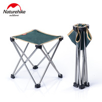 Naturehike Outdoor Camping Hiking Picnic Aluminum Alloy Foldable Stool Lightweight & Portable Mini Camp Stool Travel Light Chair