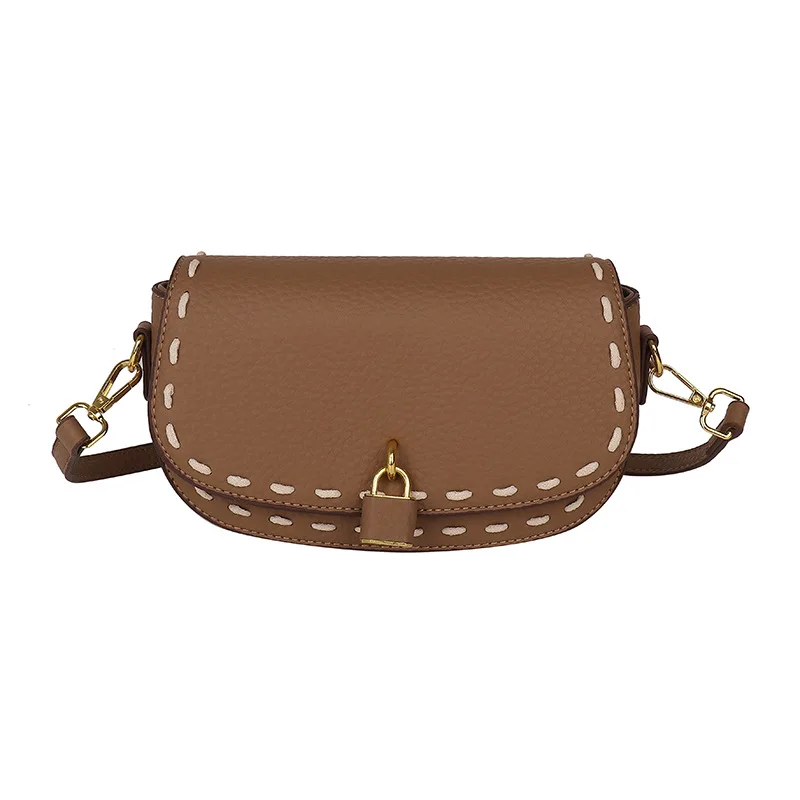 2025 جديد! فاخر - حقيبة كتف نسائية ريترو - مستوحاة من العلامة التجارية - لون خالص، نسيج عالي الجودة، سرج شعبي