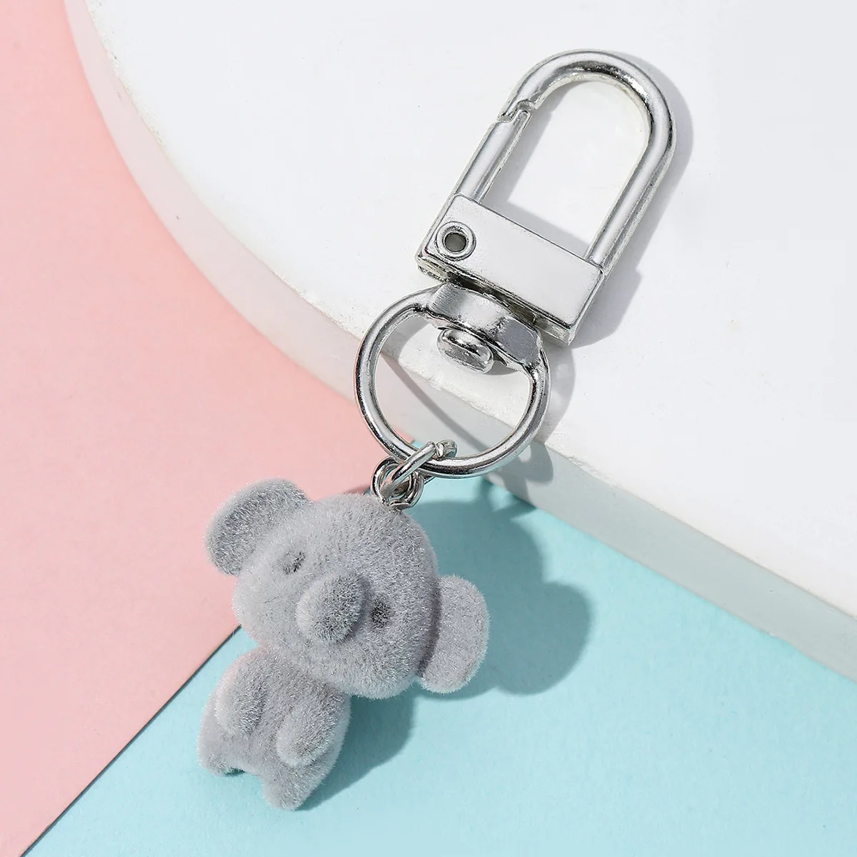 Cute Japanese Sweet Plush Keychain Cartoon Animal Koala Keyring Cartoon Plush Keychain Pendant Backpack Bag Pendant Kids Gift