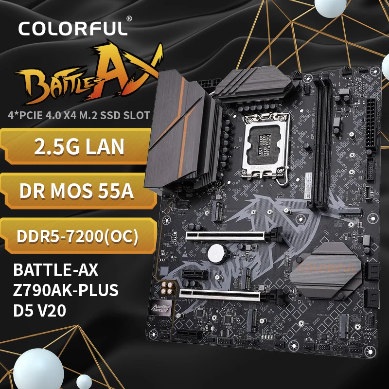 

colorful intel z790 motherboard BATTLE-AX Z790AK-PLUS D5 V20