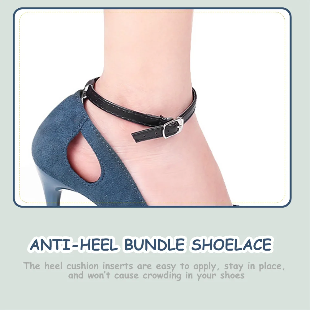 

2Sets Heel Shoe Strap Anti-Loose Shoelace High Heel Grip Practical Durable Use Shoes Strap for Heels Anti-Loose Shoelace