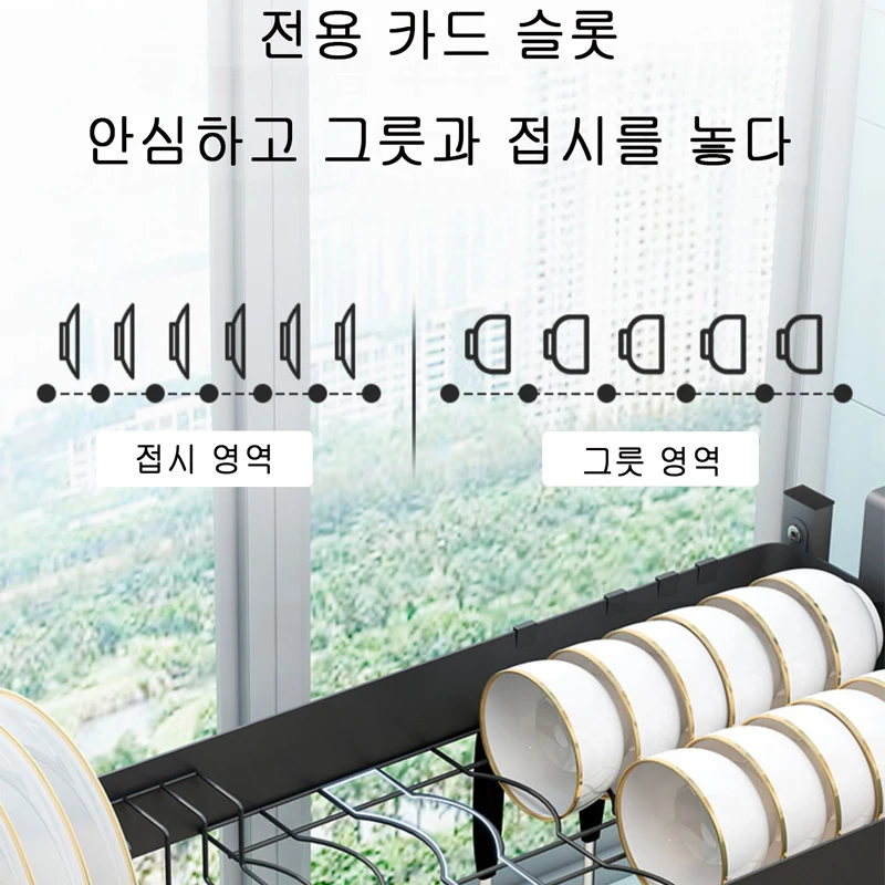 Kitchen Shelving Countertop Sink Dish Rack Drain Rack Multifunctional Sink on the Bowl Tray Rack Bowl and Chopsticks Storage Box