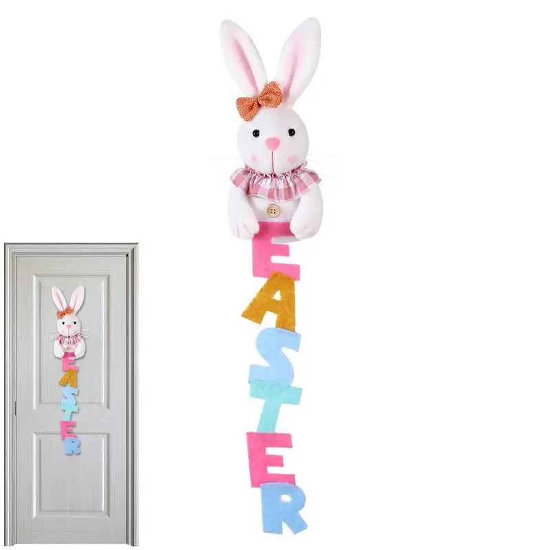 

Easter Bunny Plush Cute Stuffed Easter Bunnies 21.65in Funny Farmhouse Easter Decor Easter Tree Ornaments For Wall Window Door