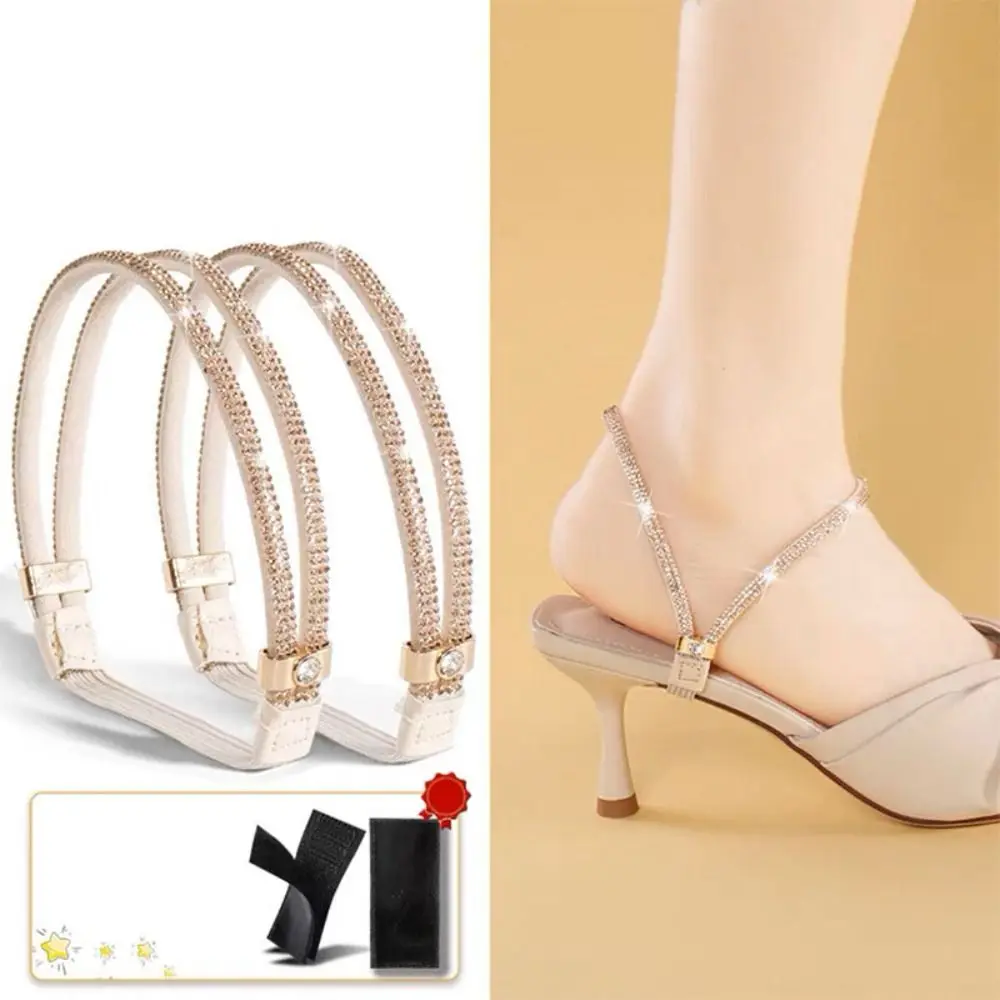 Prevent Falling Off Elastic Fixing Straps Anti-slip Straps Detachable Triangle Fixed Strap Women's Shoelaces Comfort Casual