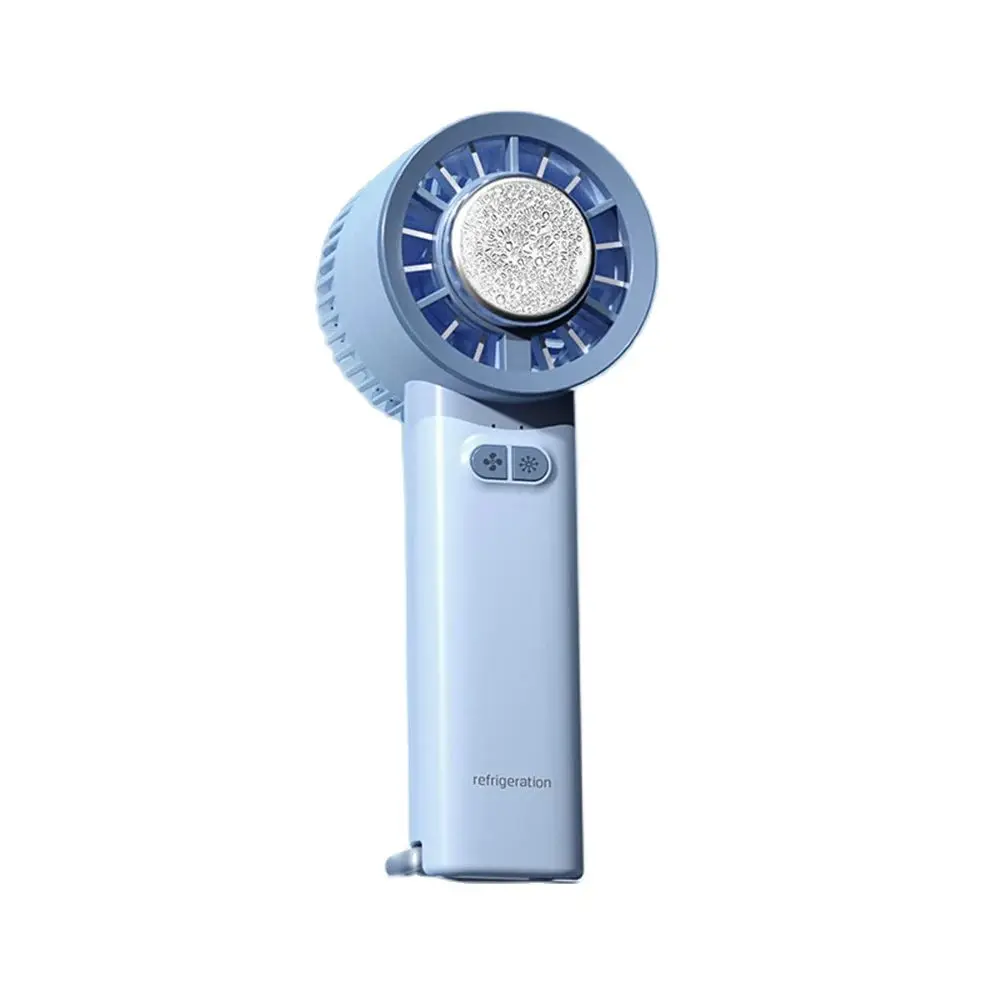 Handheld Portable Refrigeration Fan, 3 Speeds Ice Cooling Fan, 1800mAh Battery, Mini USB Fan for Outdoor