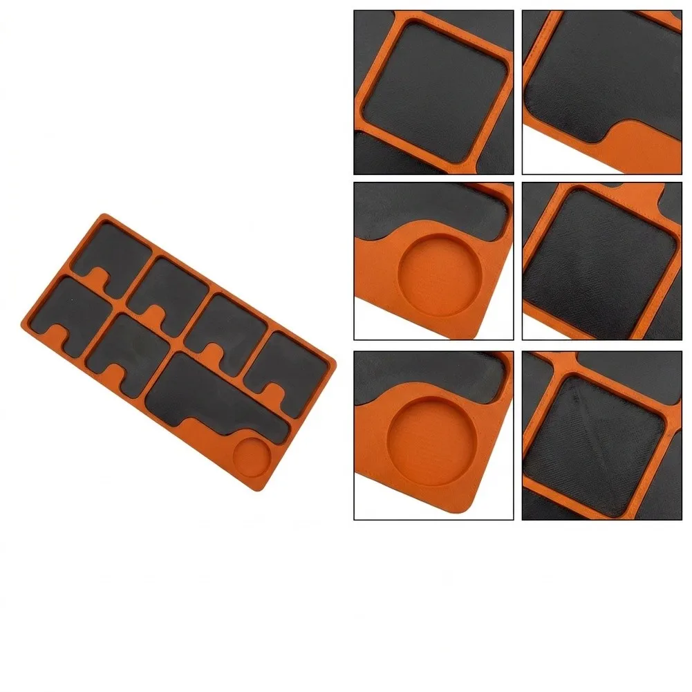 Built-in Magnet Repair Parts Tray with Clear Compartment Layout to Support Visual Identification of Component Categories