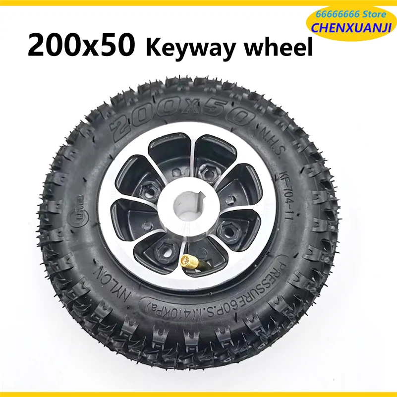 19MM Keyway 200x50 Tire  for Speedway Mini 4 Pro Solid Tire Electric Scooter - Rima Mini 4 Pro 200X50 Wheel Replacement Parts