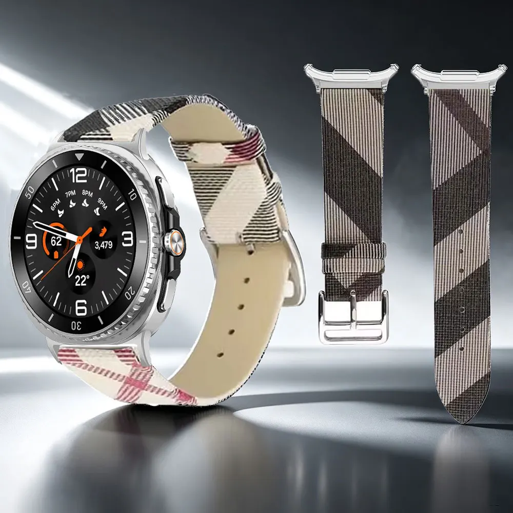 Leather Strap for Samsung Galaxy Watch 9 8 Ultra Quick Release Band for Samsung Galaxy 8Classic Leather New Bracelet Accessories