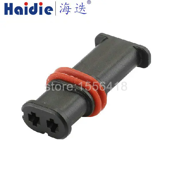 1-100 sets 2 Pins automotive connector 2-hole plastic shell