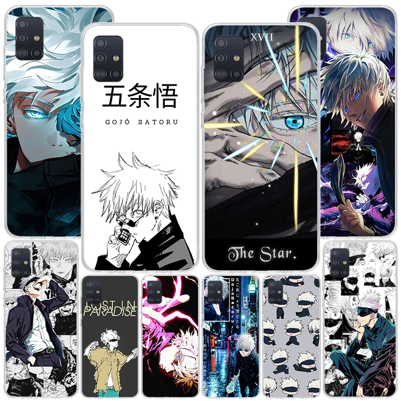 Jujusu Kaisen Gojo Satoru Phone Case For Samsung Galaxy A51 A41 A31 A21S A11 A01 A71 A50S A40 A30 A20S A10S A6 A7 A8 A9 Print Co