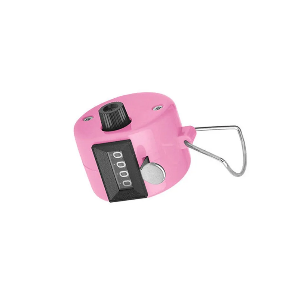 Portable Manual Hand Tally Number Counter 4 Digit Mechanical Click Clicker for ideal for Counting at Restaurants and Schools