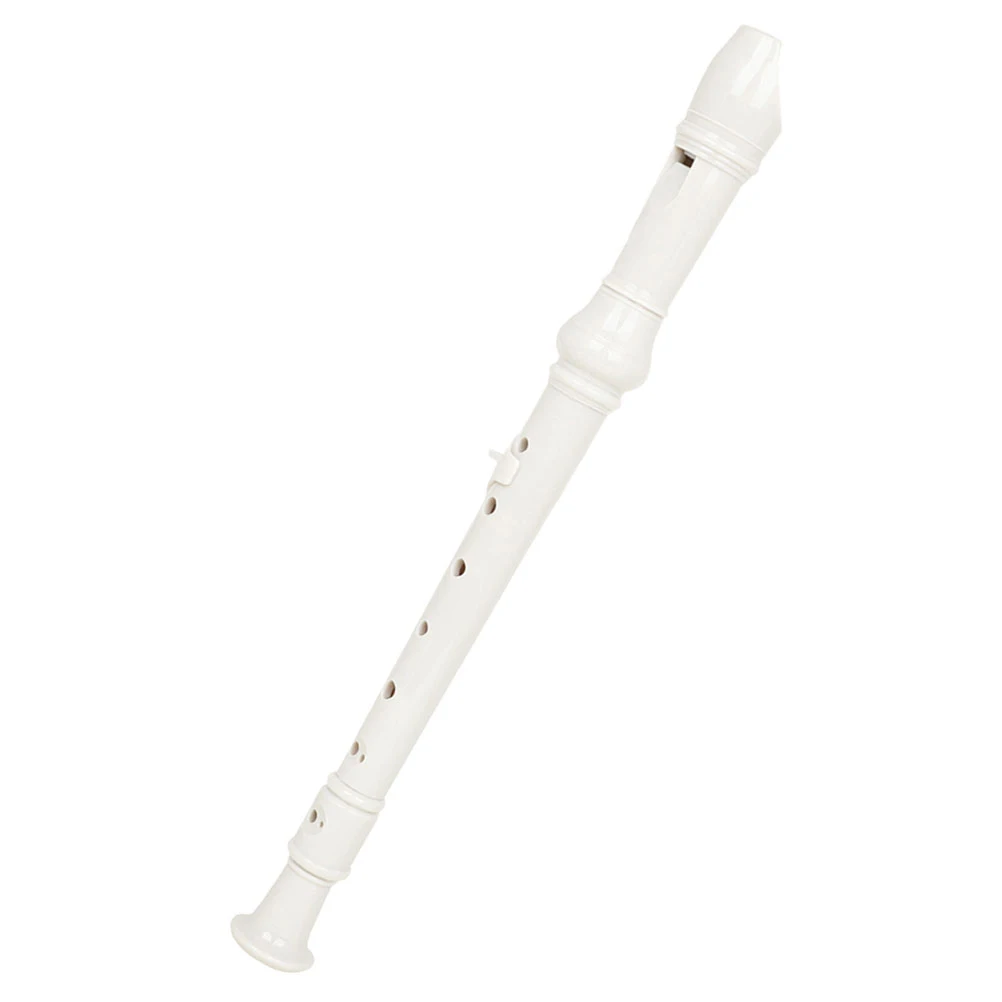 

1 set Eight Hole Clarinet ABS Plastic Kids Recorder for School Practice White Color Musical Instrument Beginner Student