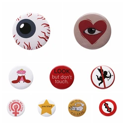 Peace Was Never An Option Pin Tinplate Soft Button Badge Custom Funny Slogan Brooches Wholesale Badge For Best Friend
