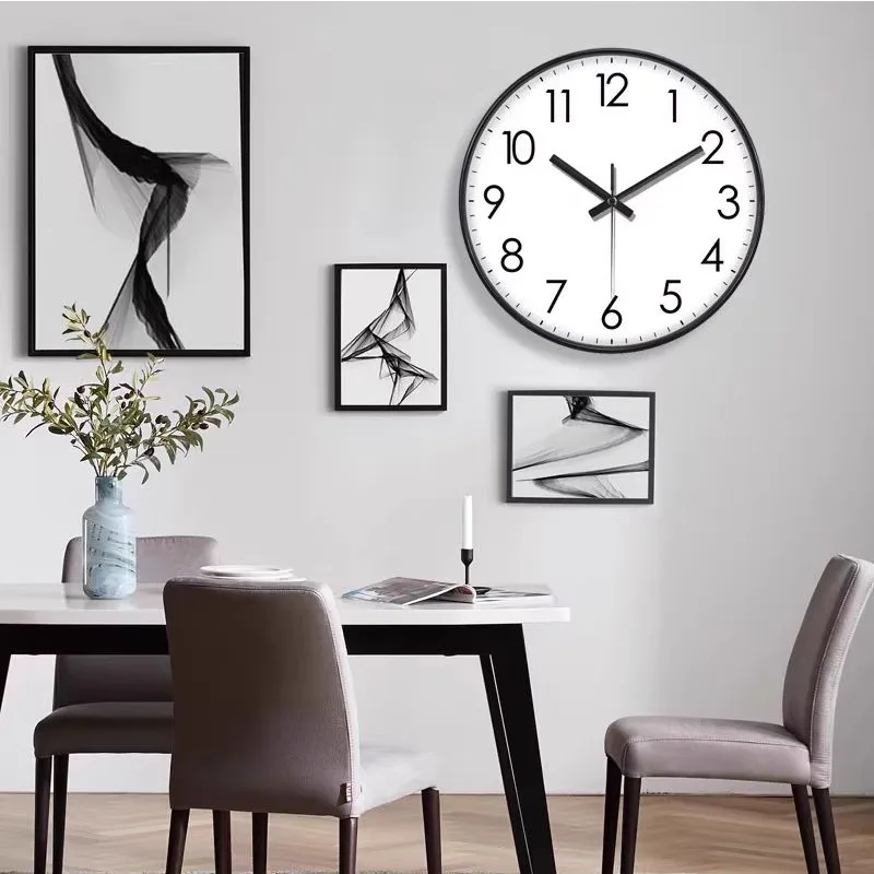 

Creative Bedrooms Wall Clocks Mechanism Digital Art Mural Luxury Design Wall Watch Restaurant Horloge Murale Home Decoration