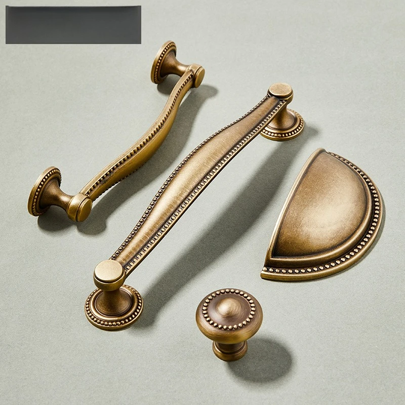 American Style Solid Shell Cabinet Drawer Handle French Luxury Wine Shoe Wardrobe Door Pull