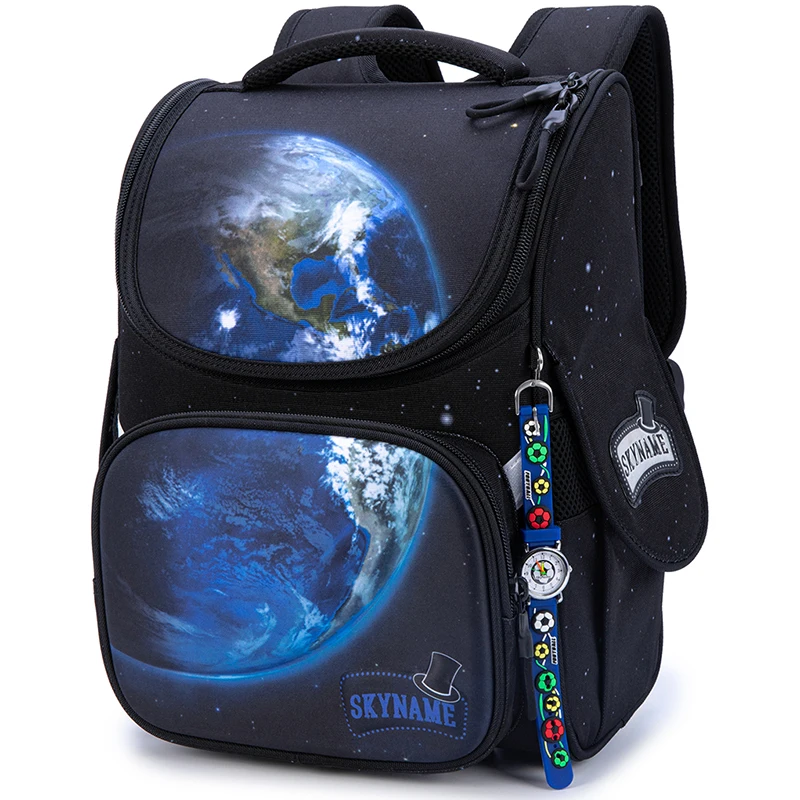 Orthopedic Boys School Backpacks Cartoon Planet Children School Bags Kids Satchels Boy back pack Primary Student mochila escolar