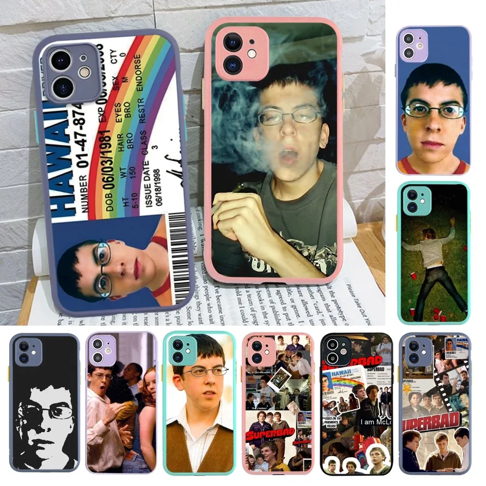 Mclovin Movie Superbad Phone Case for iPhone 14 11 12 13 Mini Pro Max 8 7 Plus X XR XS MAX Translucent Matte Cover