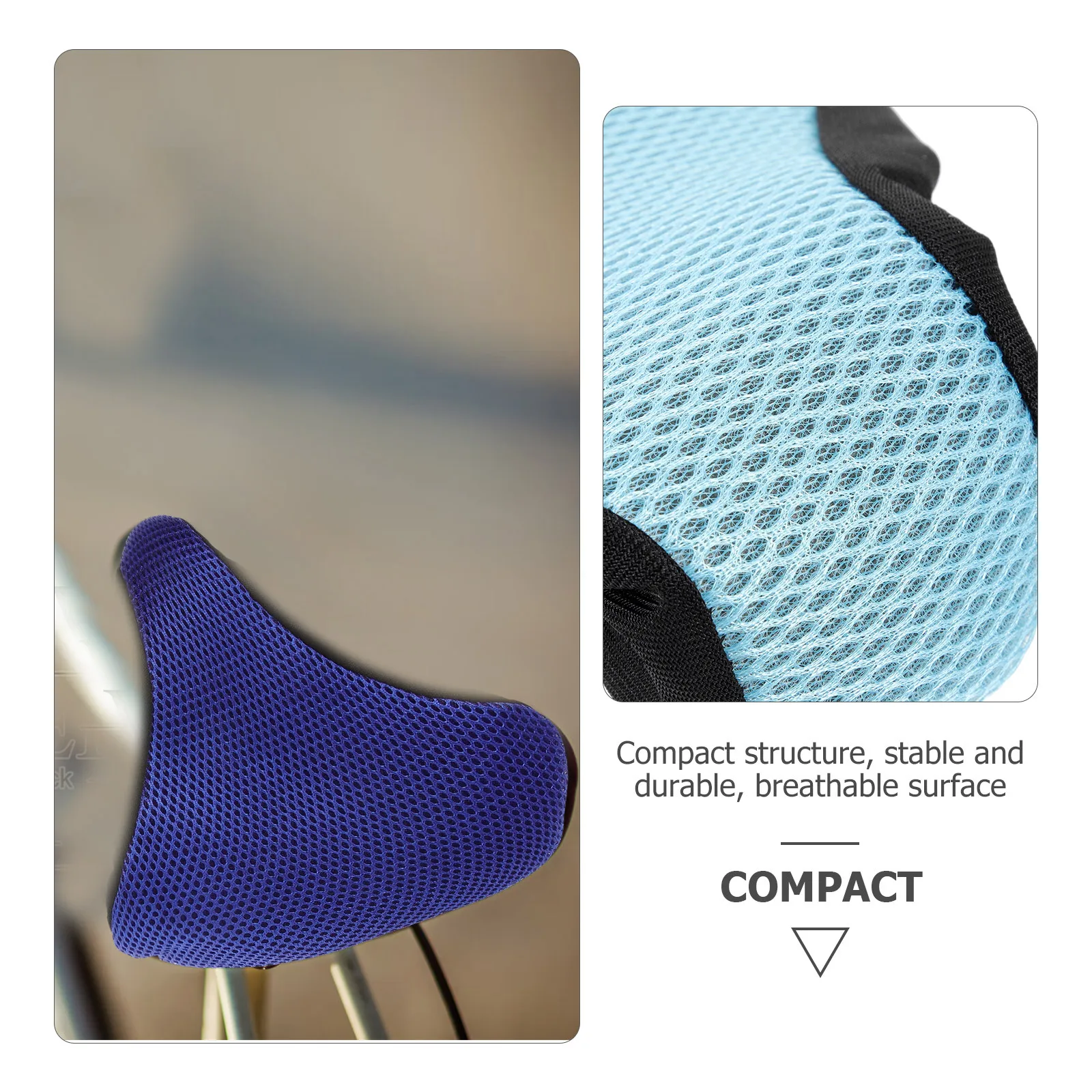 

4Pcs Comfortable Bike Seat Cushion Breathable Saddle Anti-Slip Non-Deform Wear-Resistant Suitable for Men Women Cycling