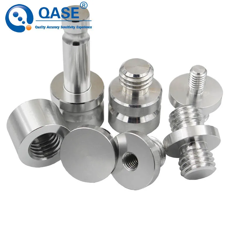 QASE 5/8 1/4 3/8 1/8 Inch M8 M10 Adapter Connecting Screw for Prism GPS Centering Pole Rod Sealing Cap Mapping Spoon Net 1Piece